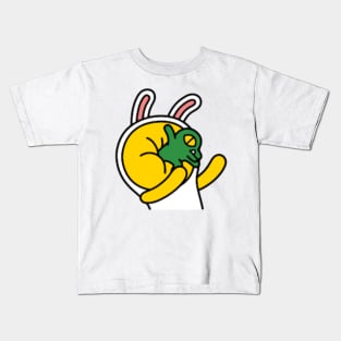 KakaoTalk Friends Muzi & Con (Face Smash) Kids T-Shirt